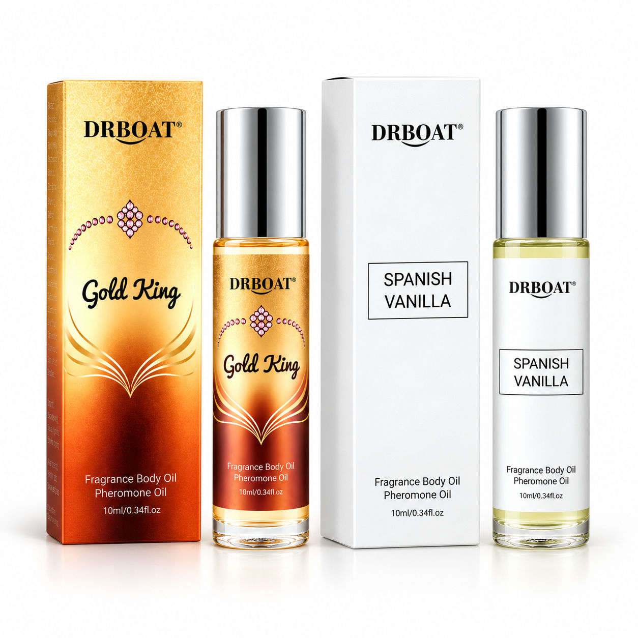 Perfume Fragrance Oil - Men Duo Roll-on Parfümöl-Set, warmer Gourmand-Duft