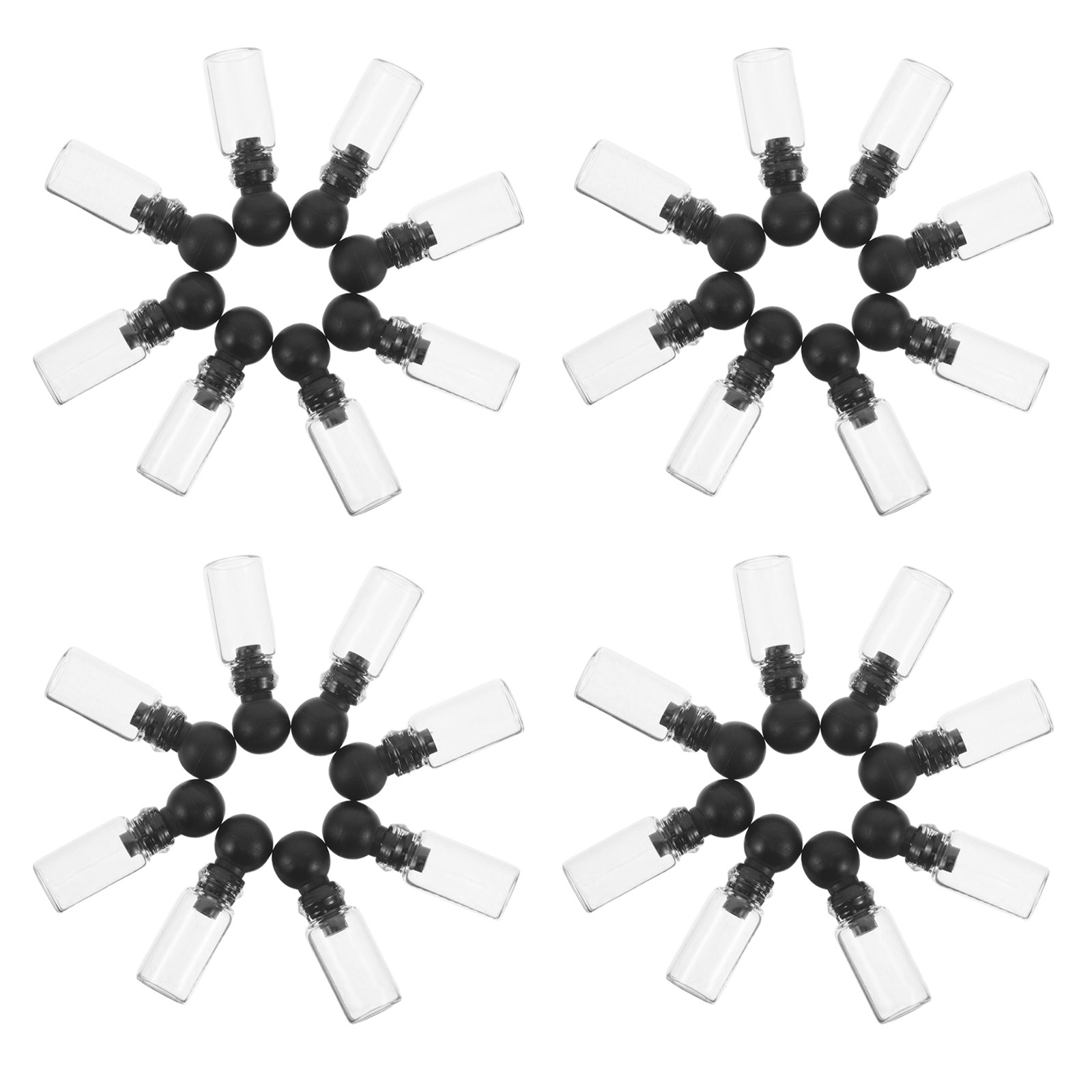 Perfume Fragrance Oil - 150 Stück Mini-Parfümprobenfläschchen aus Glas, 0,5