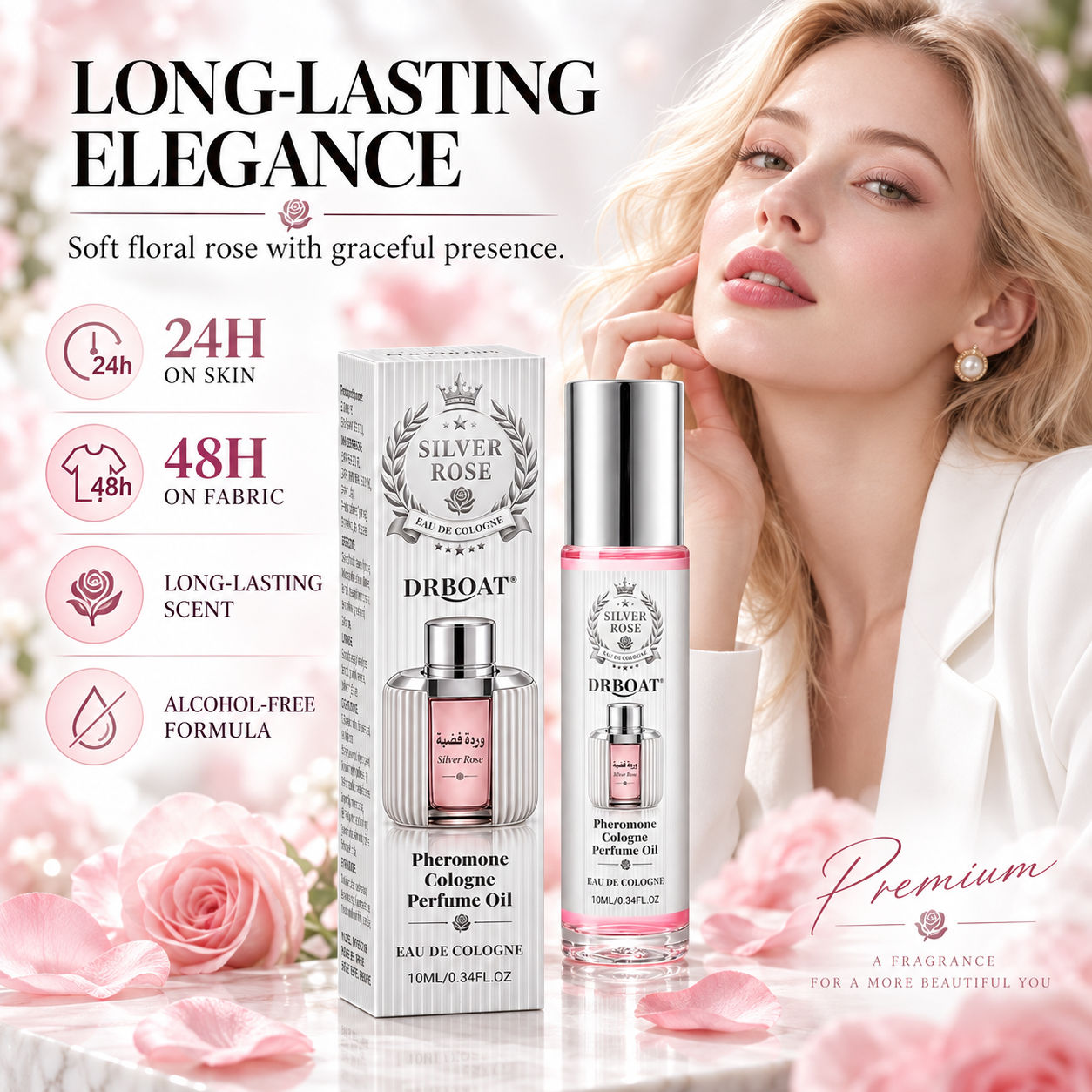Silver Rose Roll-On Parfümöl,  – Perfume Fragrance Concentration Bewertung und Preis