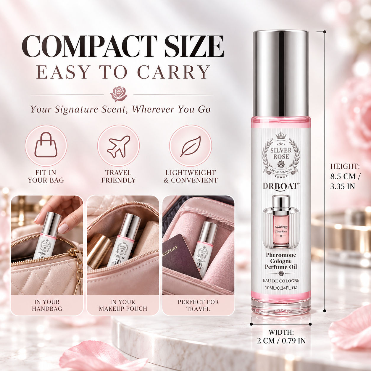 Silver Rose Roll-On Parfümöl,  – Perfume Fragrance Concentration Bewertung und Preis
